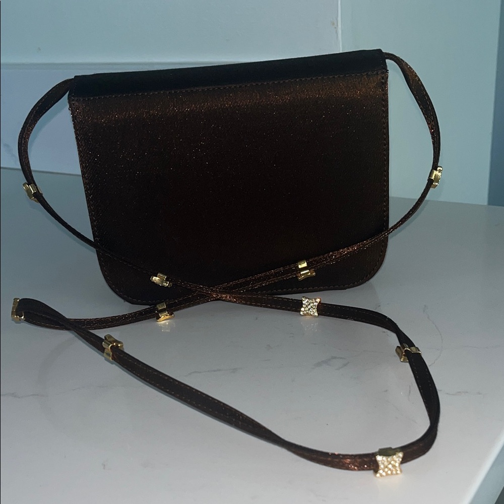 VINTAGE Stuart Weitzman Dark Brown Crossbody Bag